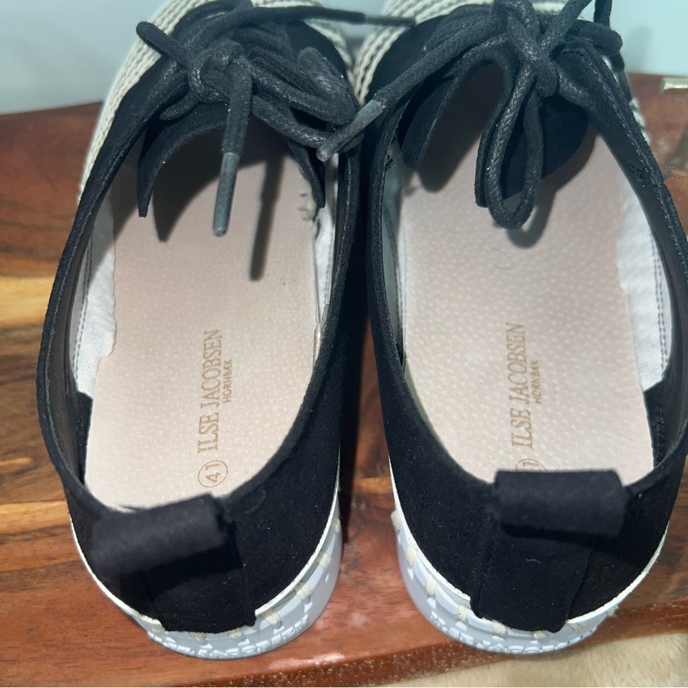 Ilse Jacobsen Tulip Platform Sneakers Black White Shoes EU 41 / US 10 - Picture 7 of 9